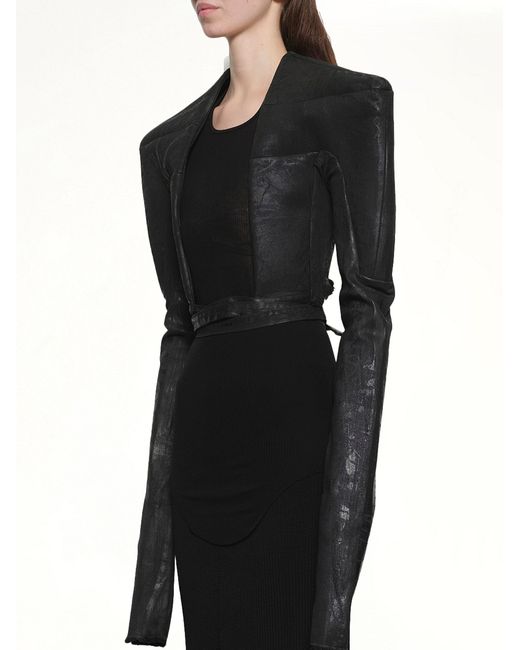 Rick Owens Black Tight Jacket