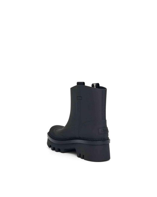 Chloé Black Raina Rain Boot