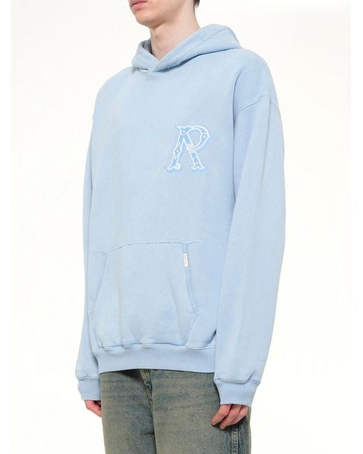 Represent Blue Western Initial Hoodie for men
