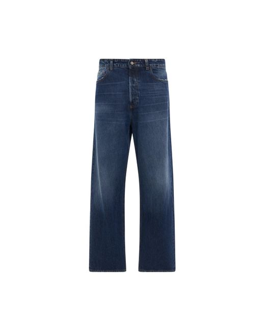 A_COLD_WALL* Blue Wide Leg Jeans, , 100% Cotton for men