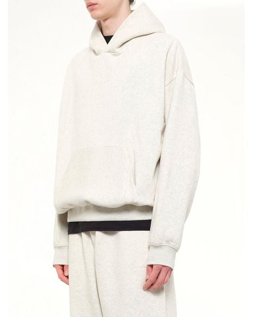Fear Of God White Signature Classic Hoodie for men