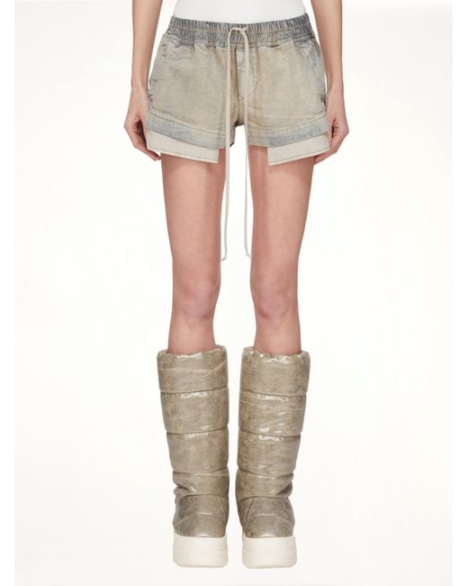 Rick Owens Gray Fog Boxers, 100% Cotton, Size: Small