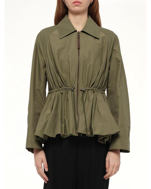 Loewe Green Drape Jacket