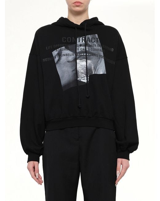 Juun.J Black Oversize Hoodie