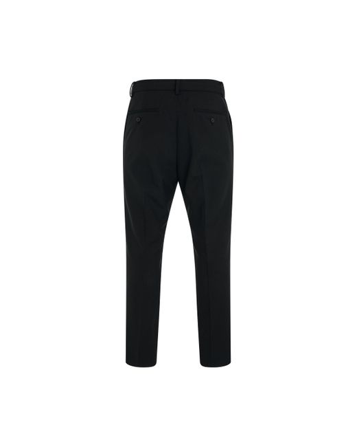 Sacai Black Belt Suiting Pants, , 100% Polyester for men