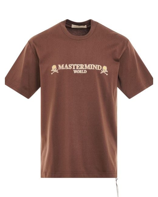 Mastermind Japan Brown Brilliant Logo T-Shirt for men