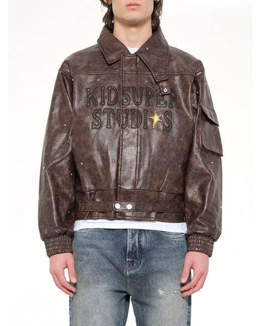 Kidsuper Brown Boy Who Jumped Over The Moon Jacket for men
