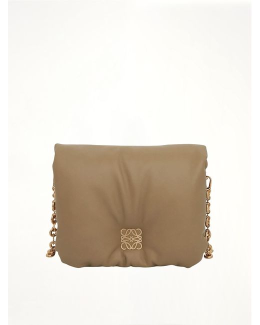 Loewe Natural Puffer Goya Bag, 100% Leather