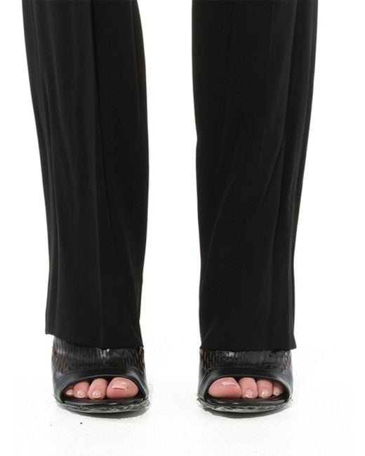 Givenchy Black Crepe Satin Fit Pants