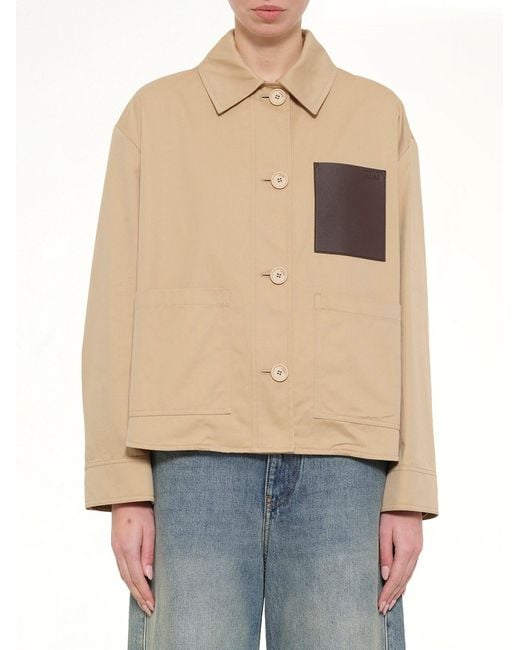 Loewe Natural Cotton Utility Workwear Jacket
