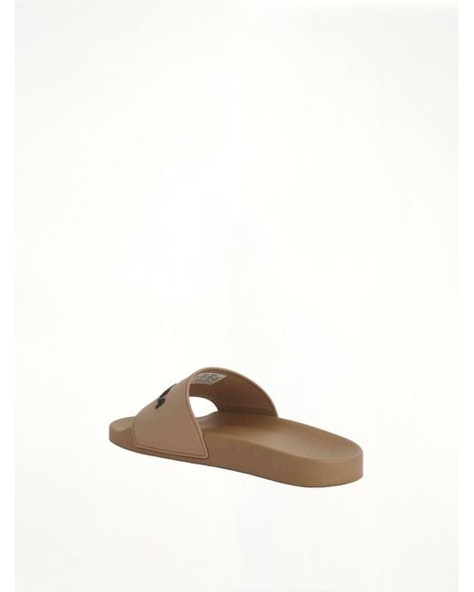 Balenciaga White 3D Logo Rubber Pool Slide Sandals, 100% Tpu for men