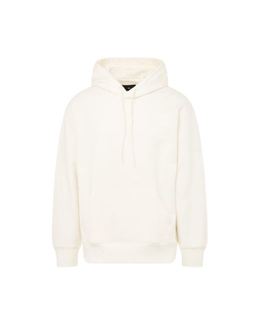 Y-3 White Organic Cotton Terry Hoodie, Off, 100% Cotton for men