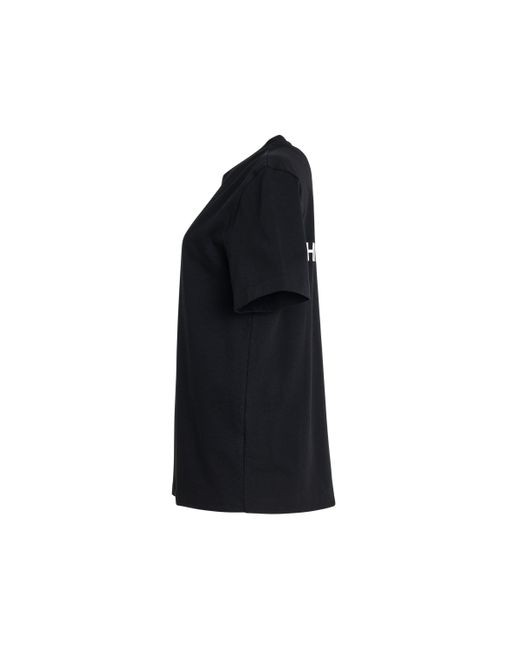 Helmut Lang Black Logo T-Shirt, Short Sleeves, , 100% Cotton