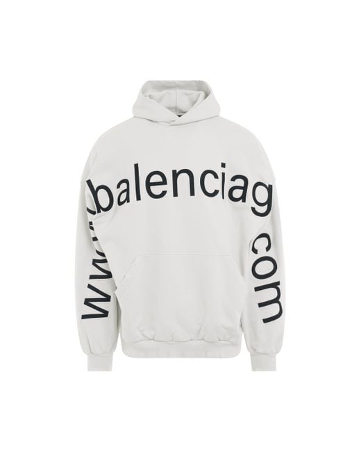 White balenciaga shop hoodie