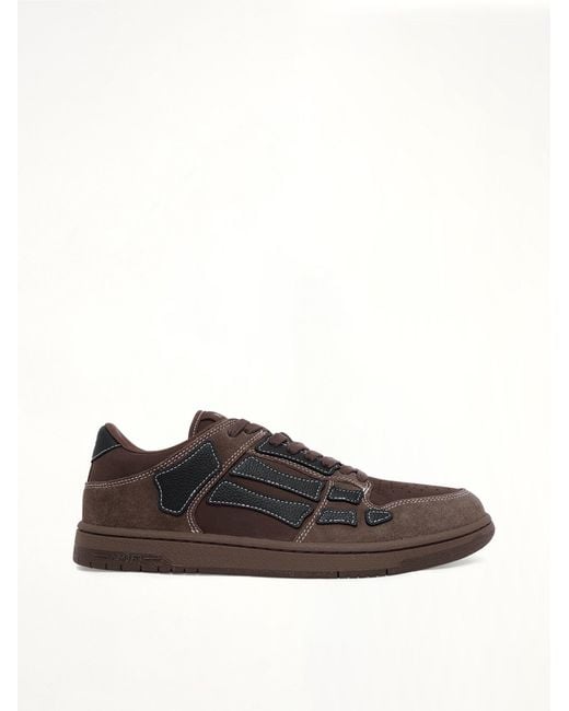 Amiri Brown Skel Top Low Sneaker for men