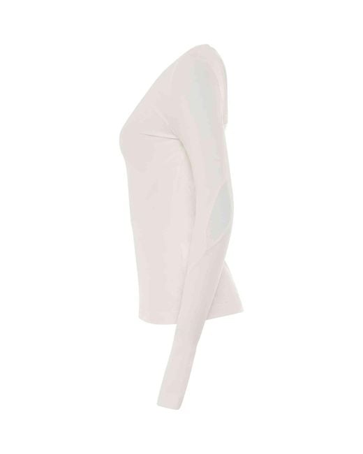 Givenchy White Structured Panel Top