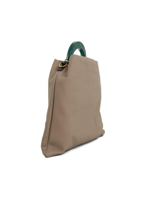 Marni Brown Venice Medium Hobo Bag, Light Camel/Spherical/, 100% Cotton