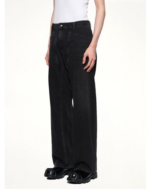 DIESEL Black D-Zeta Relaxed Jeans for men