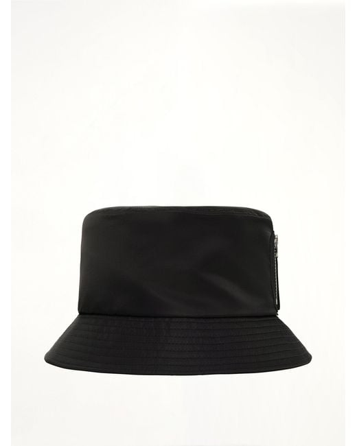 Sacai Black Single Brim Pocket Hat for men