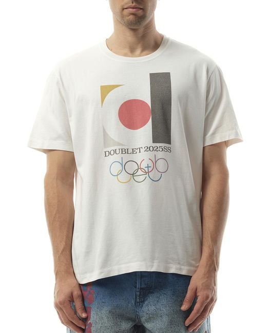 Doublet Gray 2025Ss Logo T-Shirt for men