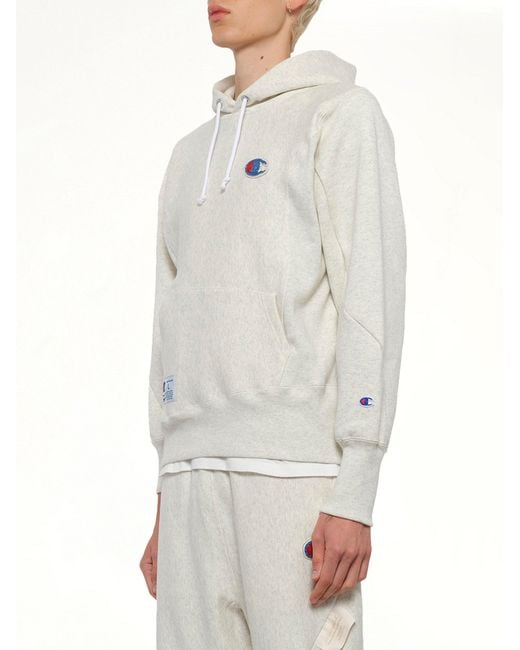 Undercover White X Champion Hoodie for men