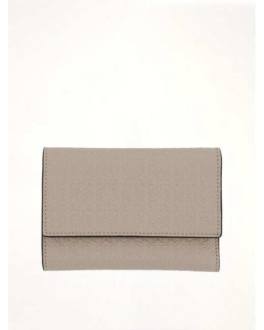 Loewe Gray Repeat Small Vertical Wallet