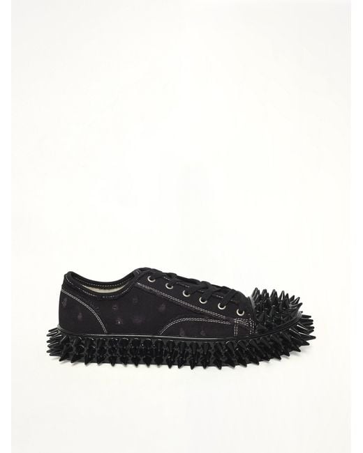 Doublet Black Spiky Canvas Sneaker for men