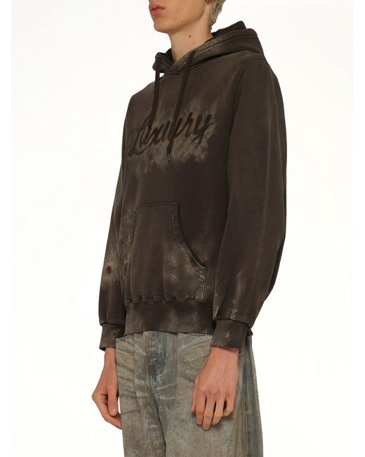 Doublet Black Luxuary Mud Paint Hoodie for men
