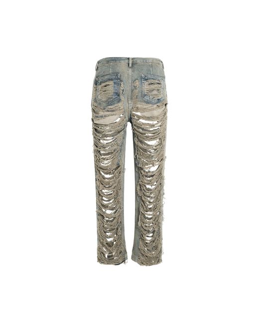Rick Owens Gray Baggy Geth Jeans, , 100% Cotton for men