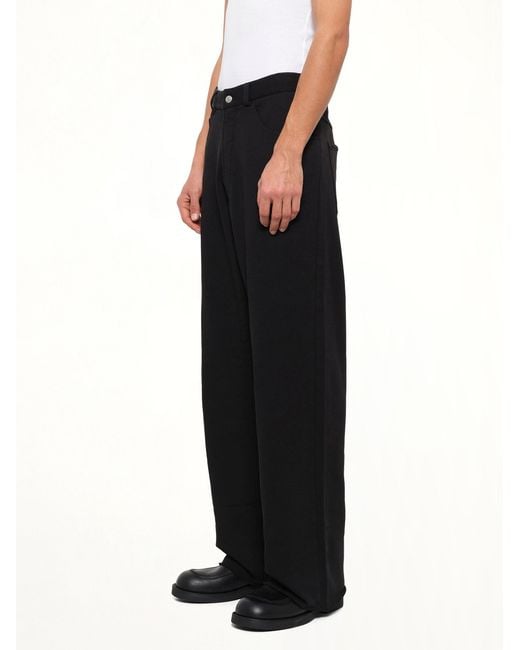 MM6 by Maison Margiela Black Sweat 5 Pocket Pants for men