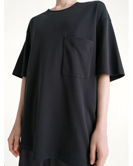 Lemaire Black Relaxed Fit T-Shirt
