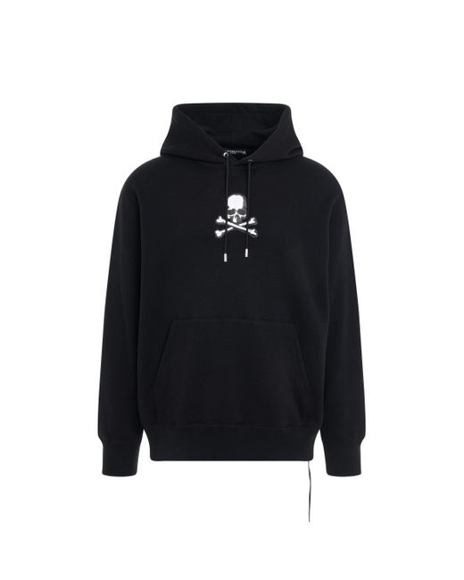Mastermind Japan Blue 'Skull Emblem Hoodie, Long Sleeves, , 100% Cotton, Size: Small for men