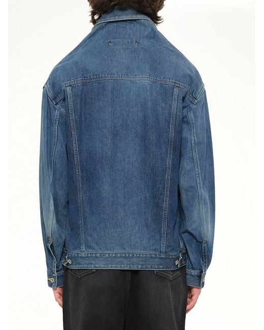 Doublet Blue Head Drop Denim Jacket for men