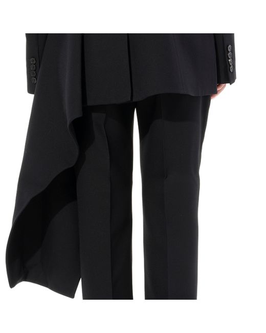 Alexander McQueen Black Drape Jacket