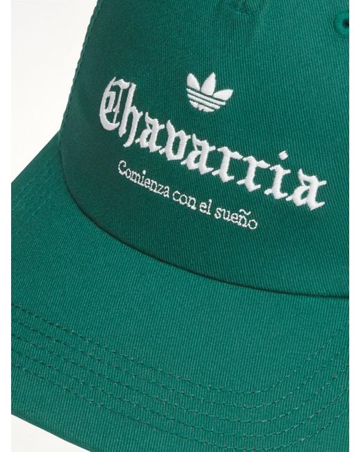 Willy Chavarria Green Adidas X Chavarria Logo Hat for men