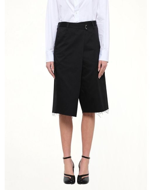 Maison Margiela Black Wrap Shorts