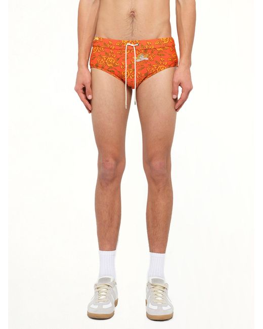 Loewe Orange X Paula Printed Swim Briefs for men