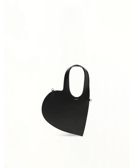 Coperni Black Crossbody Baby Heart Tote Bag