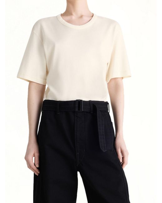 Lemaire White Rib Ss T-Shirt