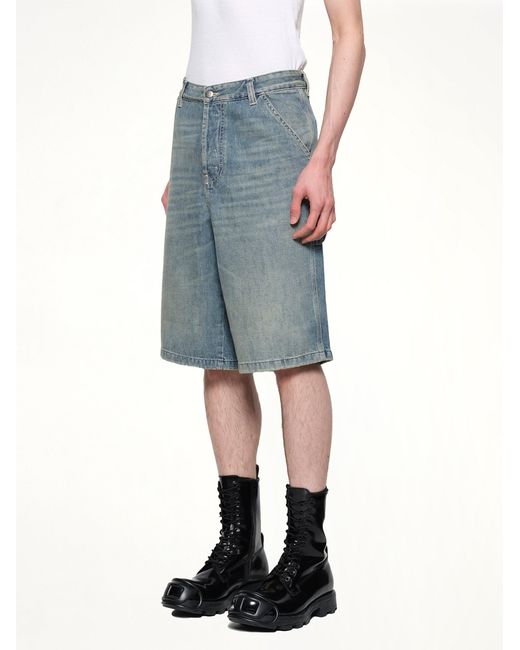 DIESEL Blue D-Livery-W-Short Denim Shorts for men