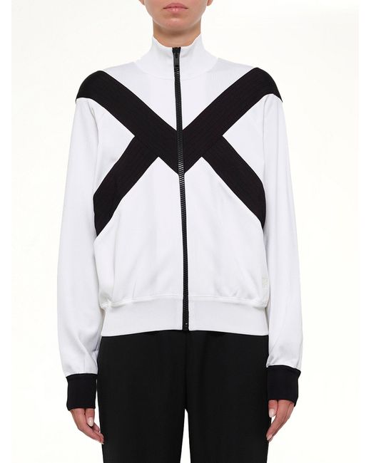 Givenchy White Turtle Neck Multi Sweater