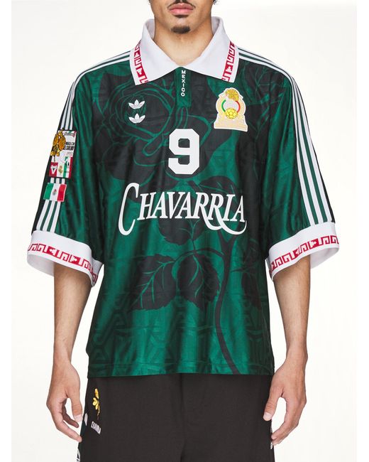 Willy Chavarria Green Adidas X Chavarria Soccer Mexico Jersey for men