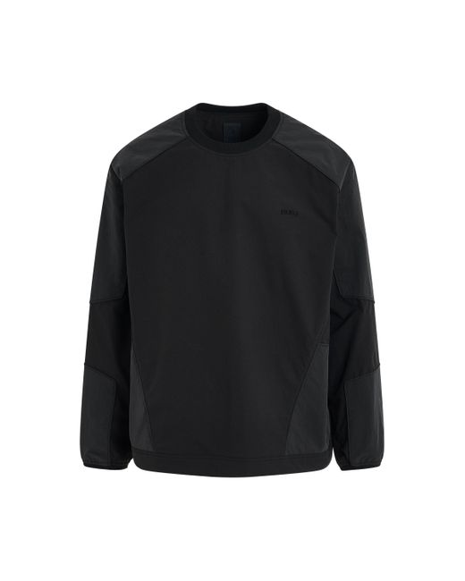 Juun.J Black Tricot Piping Racer Sweater, Long Sleeves, , 100% Polyester, Size: Medium for men