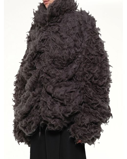 Doublet Black Smoke Fur Jacket for men