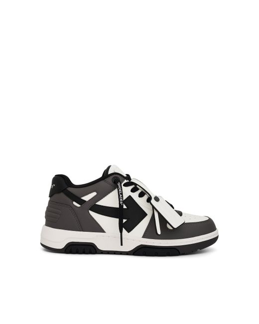 Off-White c/o Virgil Abloh Black Off- Out Of Office Calf Leather Sneakers, Dark/, 100% Rubber for men