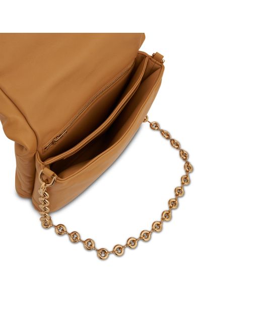 Loewe Brown Puffer Goya Bag, , 100% Leather