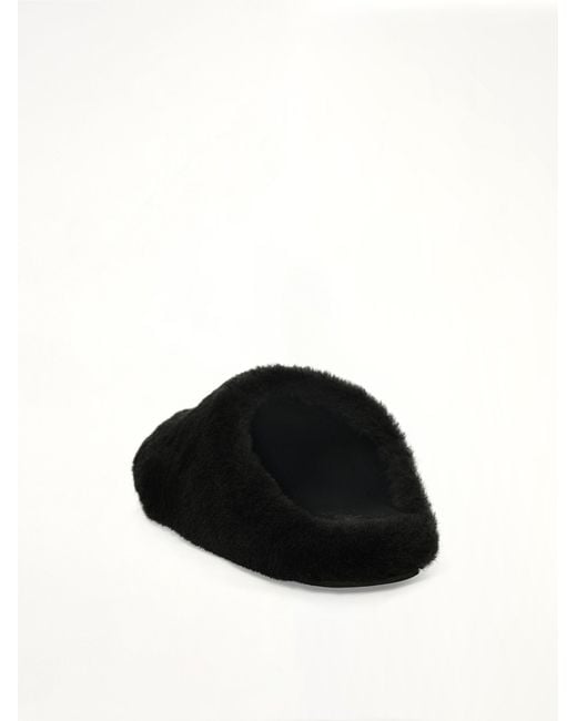 Givenchy Black 4G Shearling Slip On