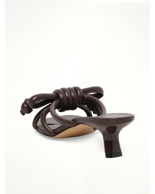 Loewe Brown Flamenco Knot Sandal 45H