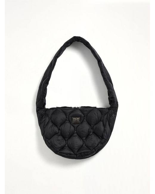 Taion Black Military Banana Shoulder Down Bag M for men