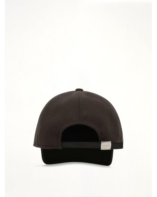 Sacai Black S Cap Wool Melton for men